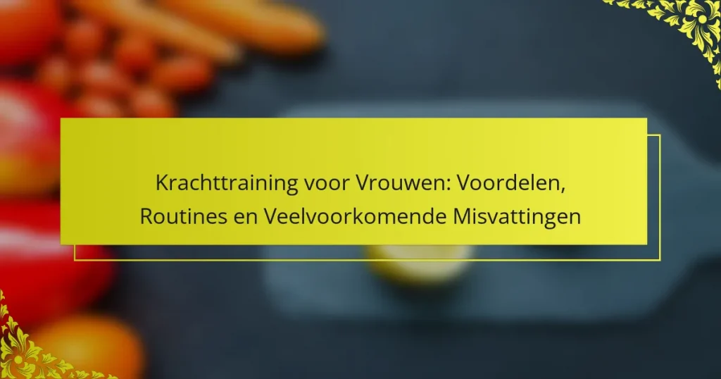 Krachttraining voor Vrouwen: Voordelen, Routines en Veelvoorkomende Misvattingen