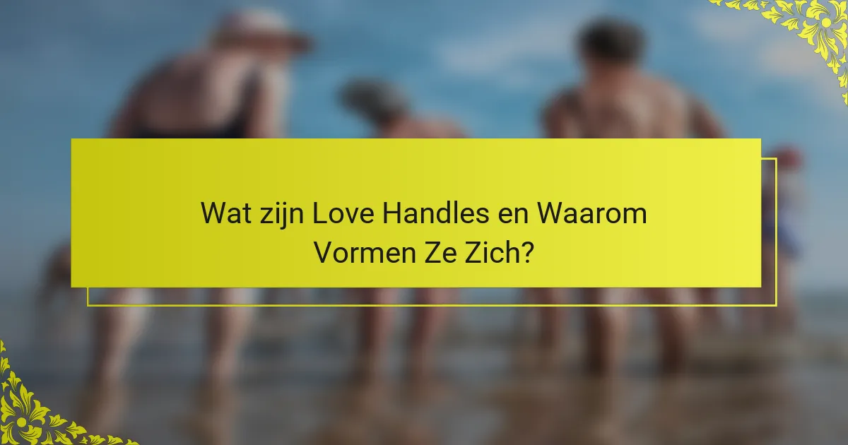 Wat zijn Love Handles en Waarom Vormen Ze Zich?